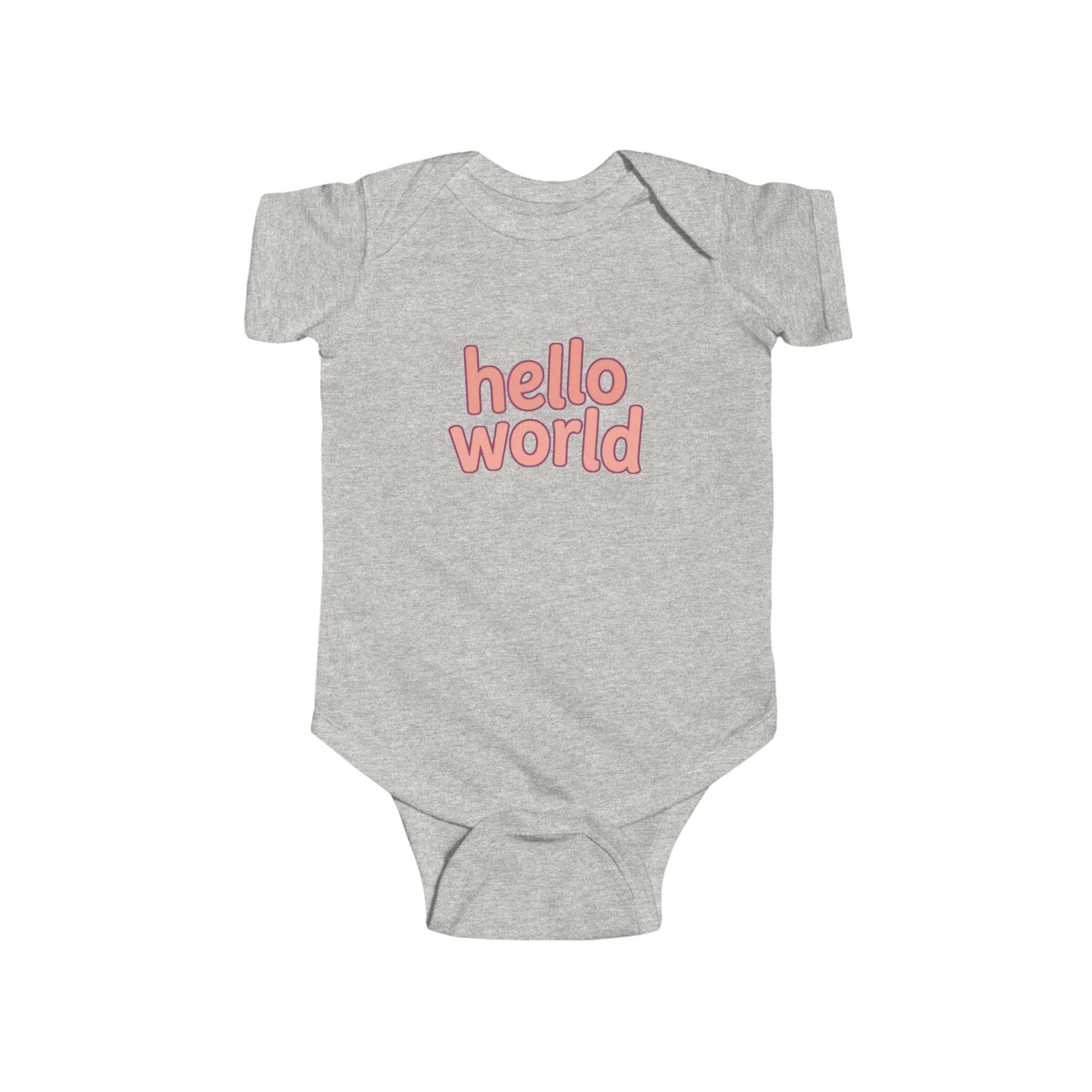 Brixie Baby Onesie – "Hello World" Newborn