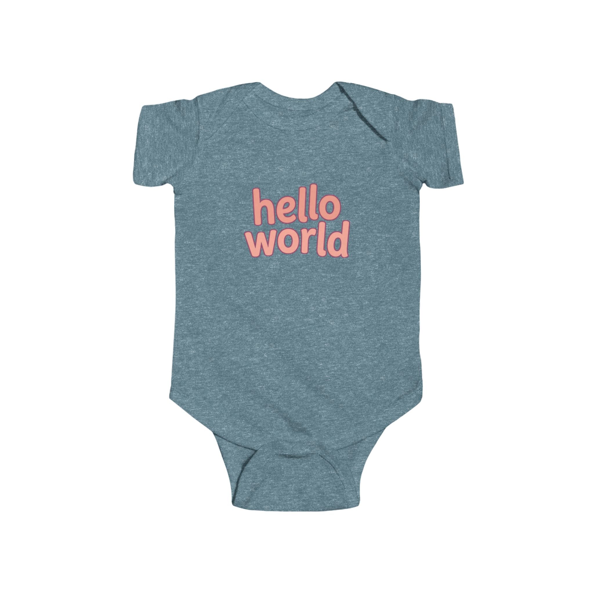 Brixie Baby Onesie – "Hello World" Newborn
