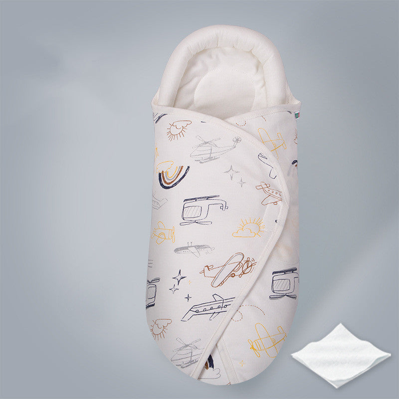 Brixie Baby Hooded Swaddle – Soft Cotton Newborn Wrap