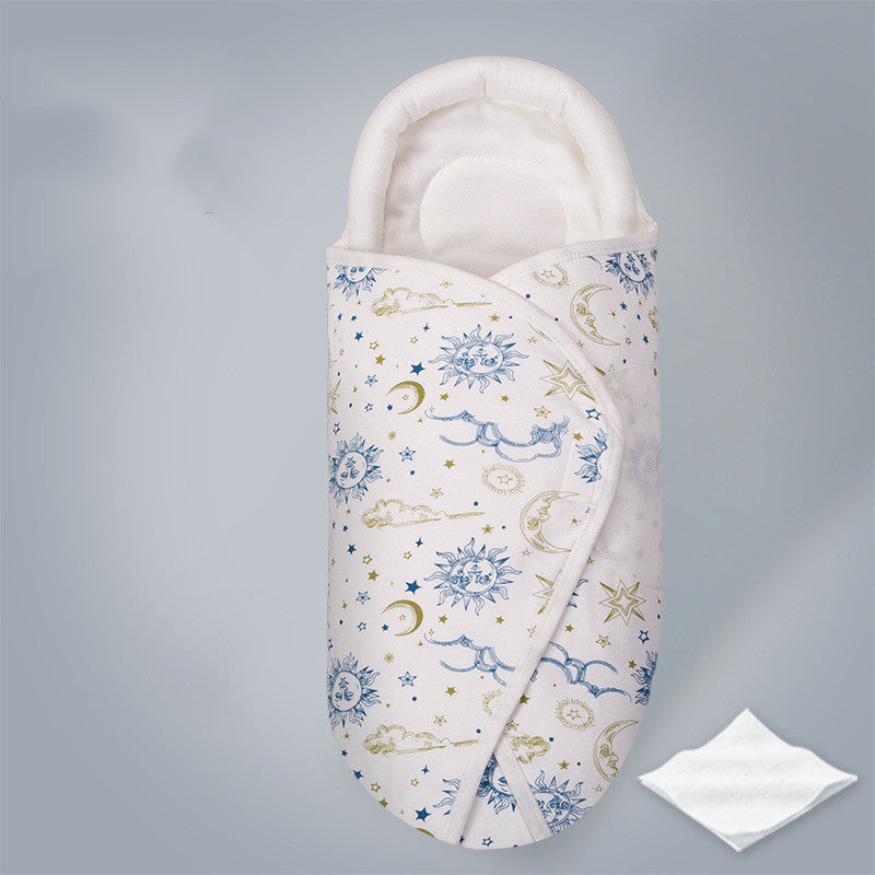 Brixie Baby Hooded Swaddle – Soft Cotton Newborn Wrap