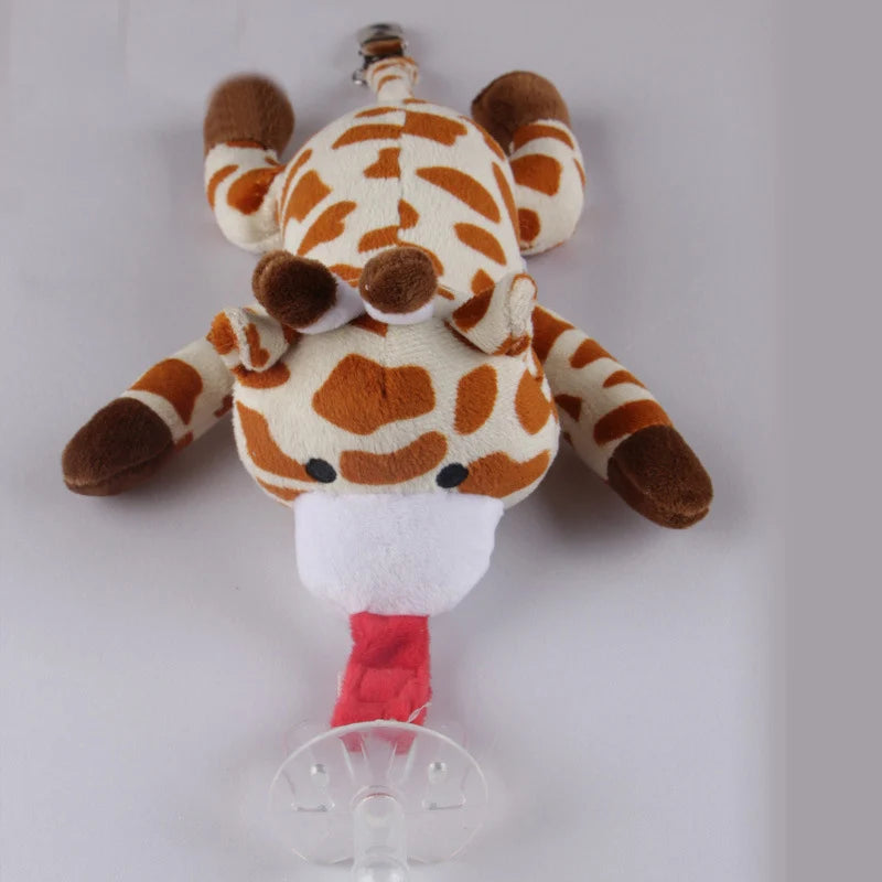 Brixie Baby Pacifier Clip Plush Toy