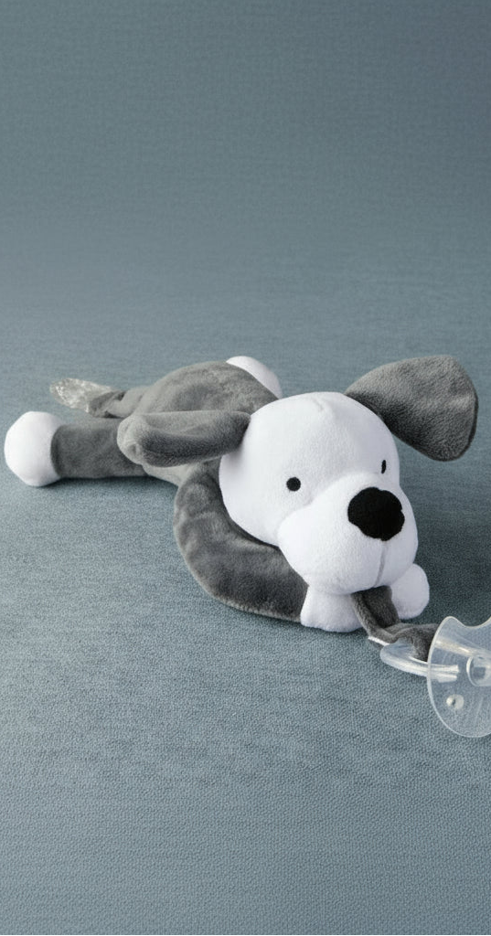 Brixie Baby Pacifier Clip Plush Toy