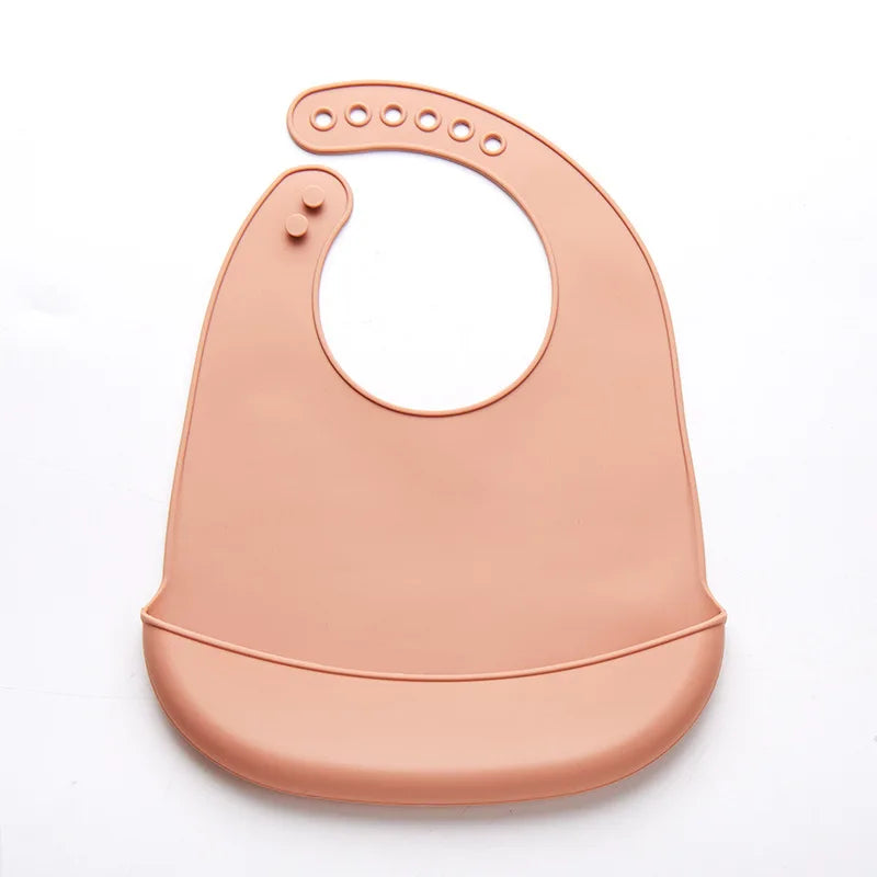 Brixie Baby Waterproof, Adjustable, Easy-Clean Silicone Bib