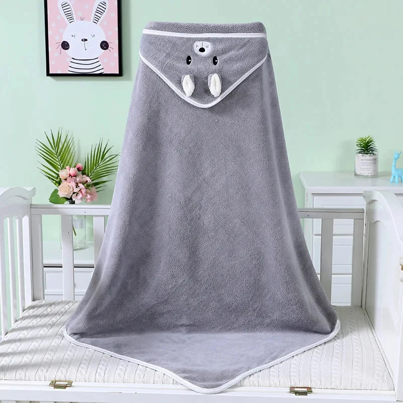Baby Cartoon Hooded Bath Towel