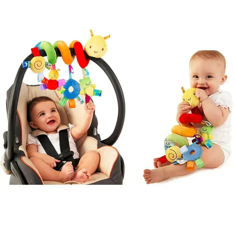 Brixie Baby Musical Spiral Hanging Toy - Crib, Stroller & Car Seat Rattle