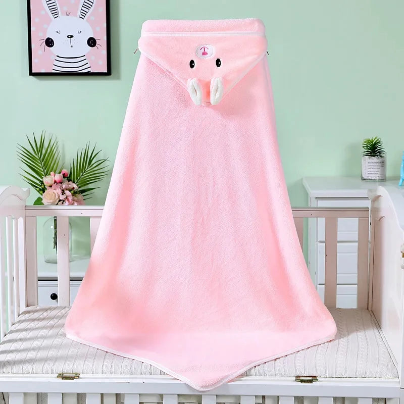 Baby Cartoon Hooded Bath Towel