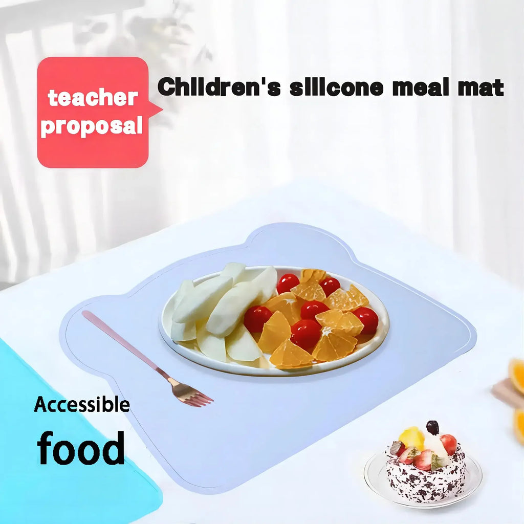 Brixie Silicone Non-Slip Leak-Proof Bear Placemat