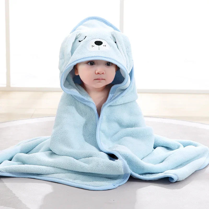 Baby Cartoon Hooded Bath Towel