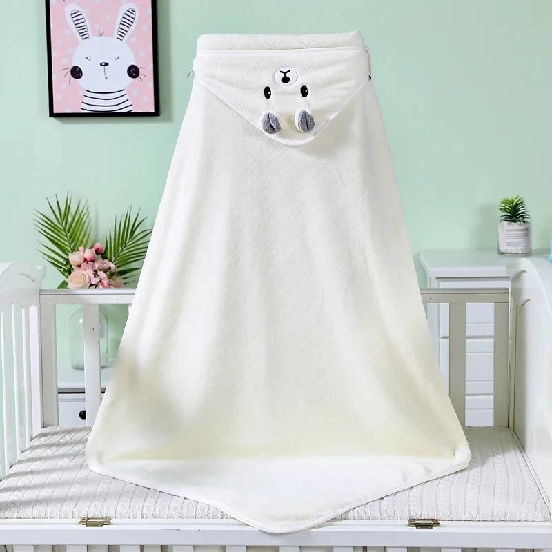 Baby Cartoon Hooded Bath Towel
