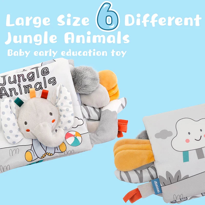 Brixie Baby Crinkle Cloth Animal Book