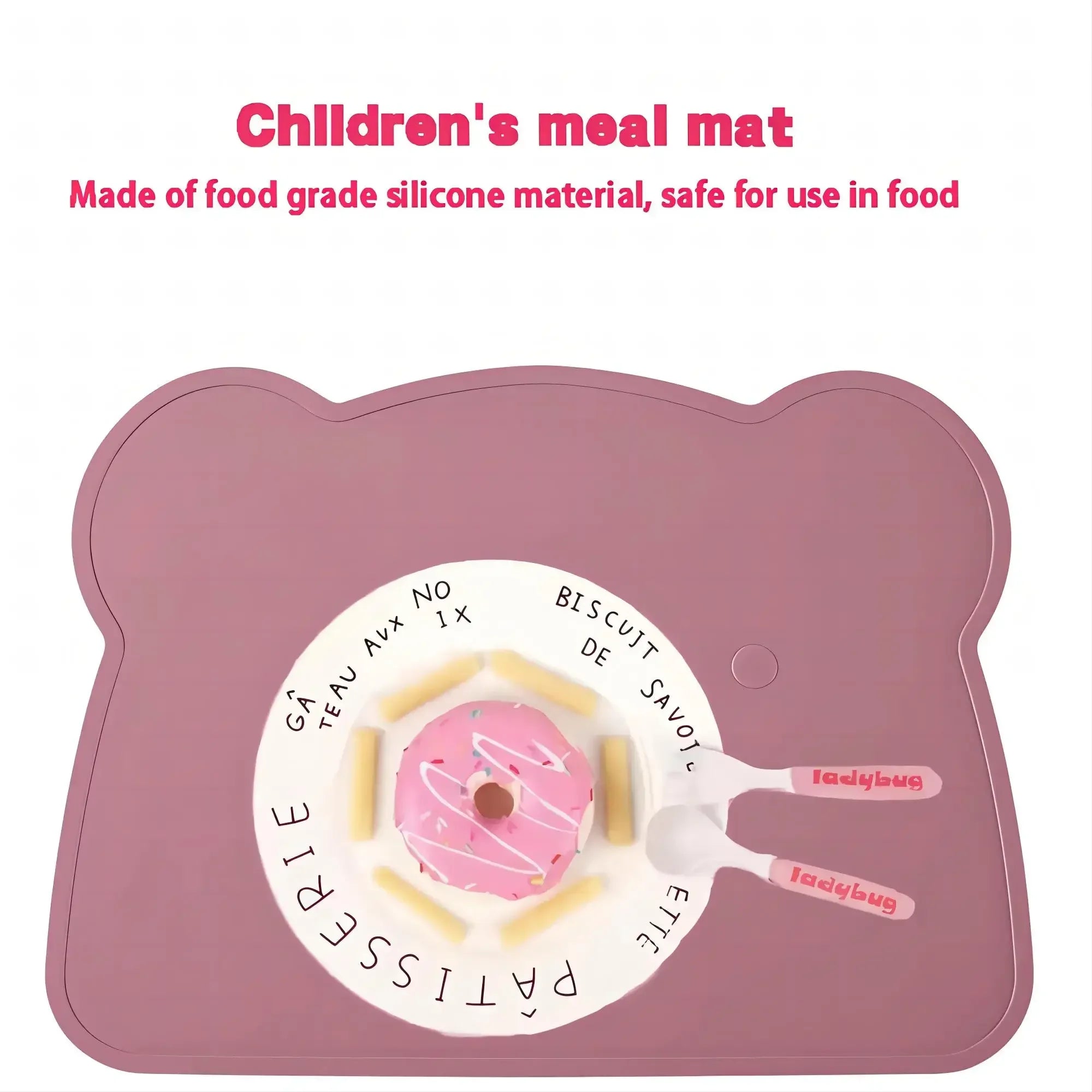 Brixie Silicone Non-Slip Leak-Proof Bear Placemat