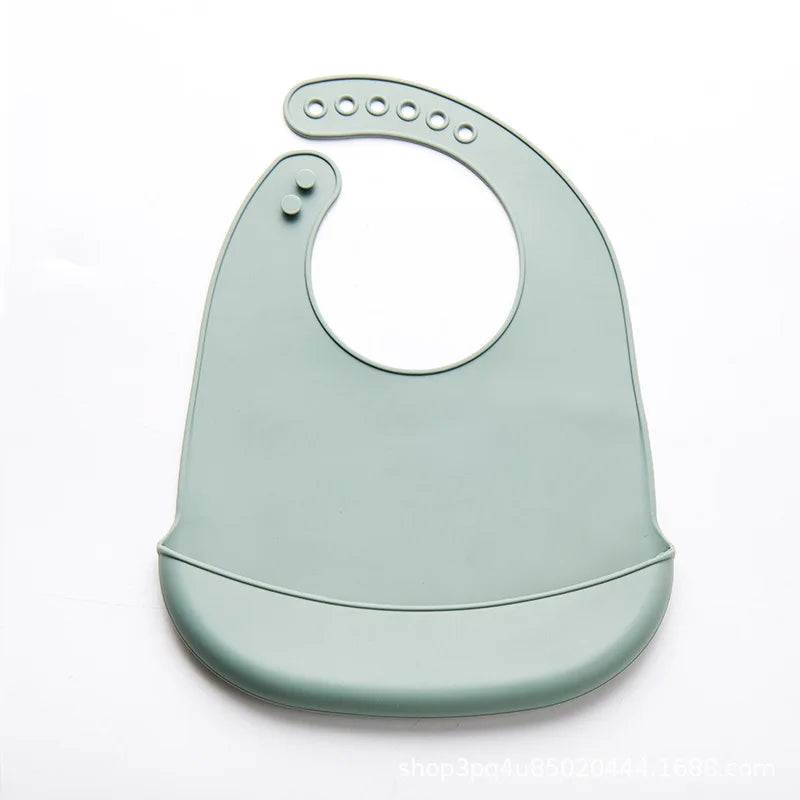 Brixie Baby Waterproof, Adjustable, Easy-Clean Silicone Bib
