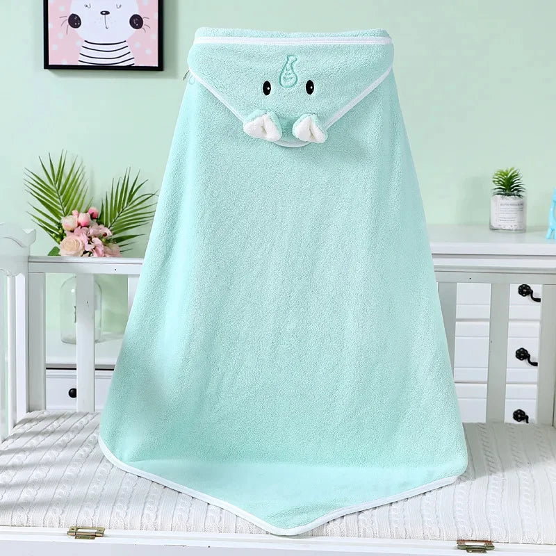 Baby Cartoon Hooded Bath Towel